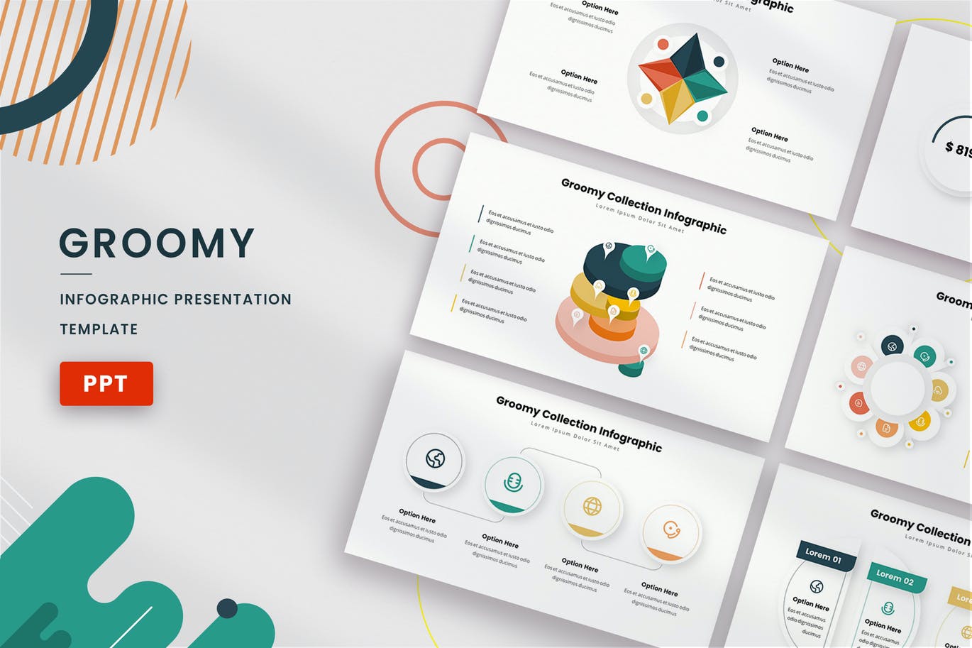 Groomy Infographic Powerpoint Template