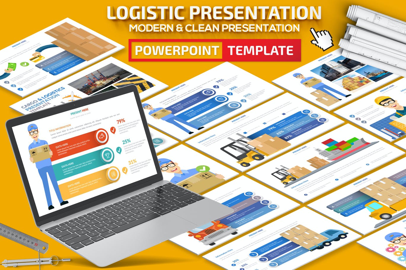 Logistic Infographic Powerpoint