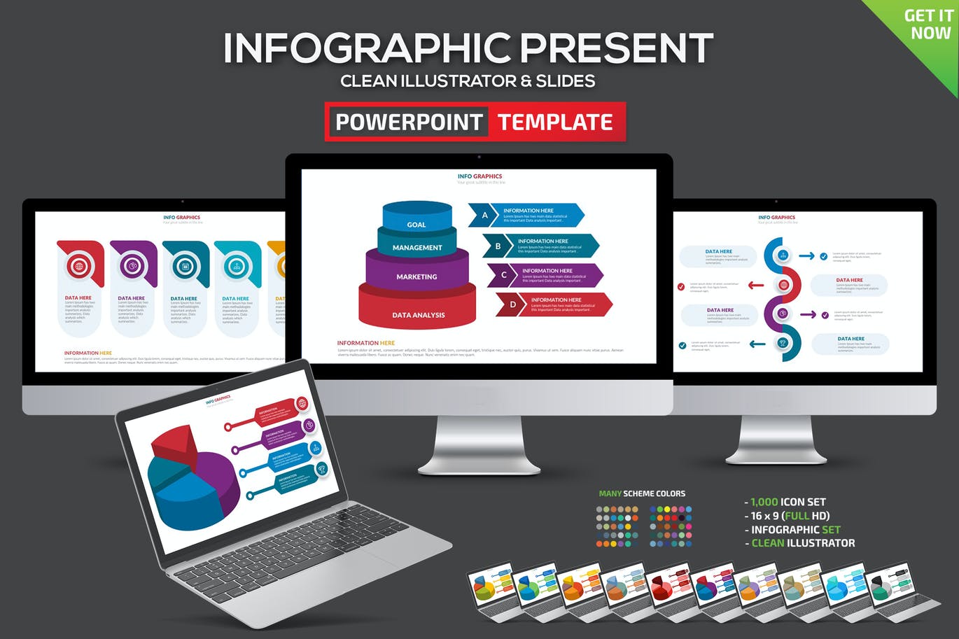 300 Infographics Powerpoint Presentation