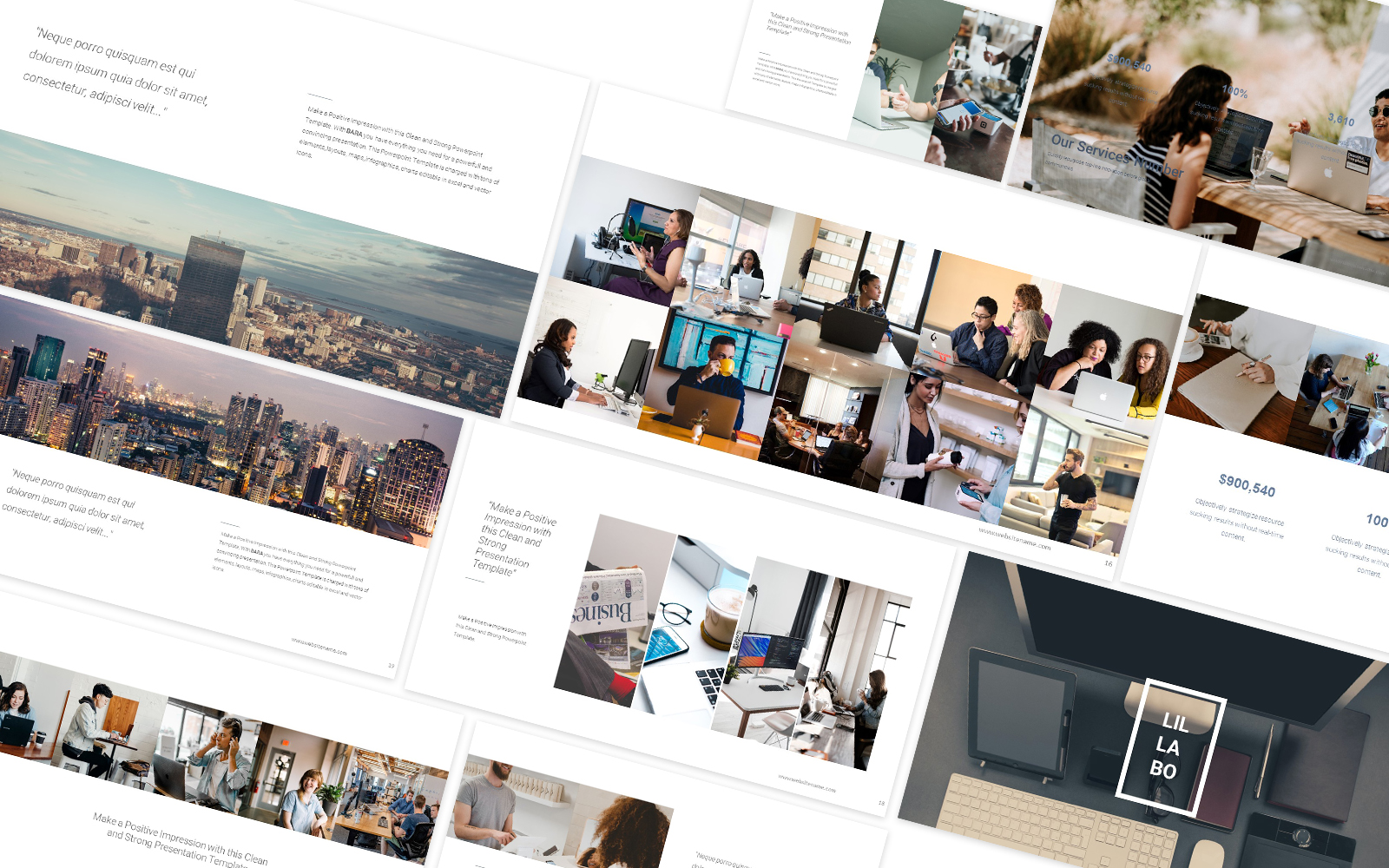 Lillabo Business Company Powerpoint Template
