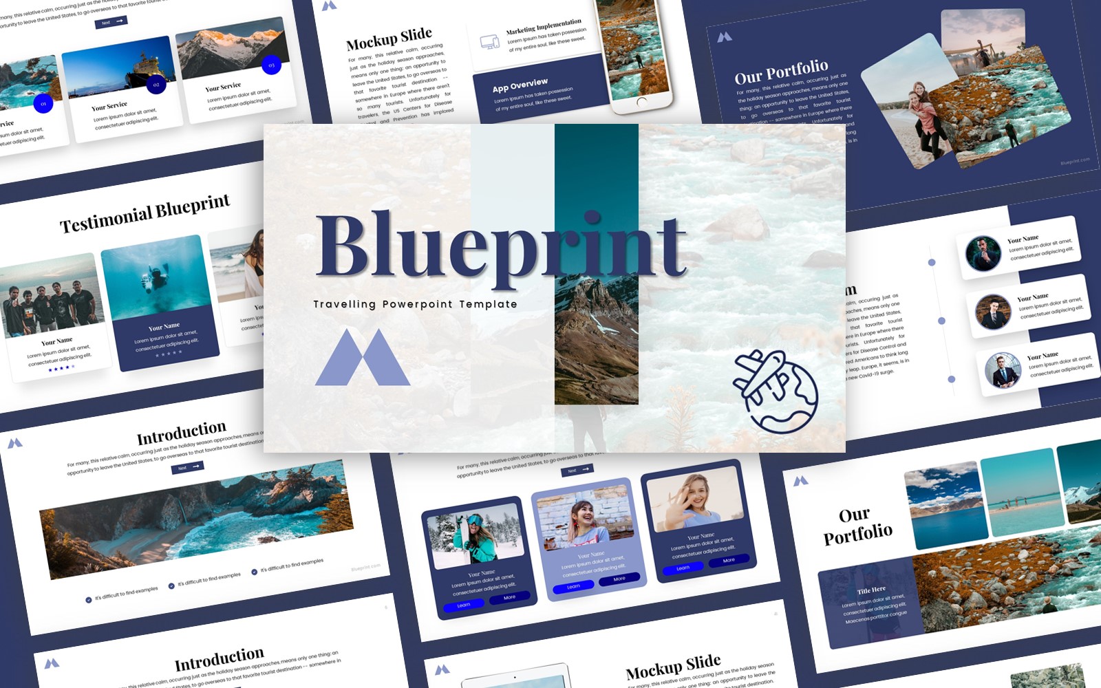Blueprint - Travelling Multipurpose PowerPoint Template