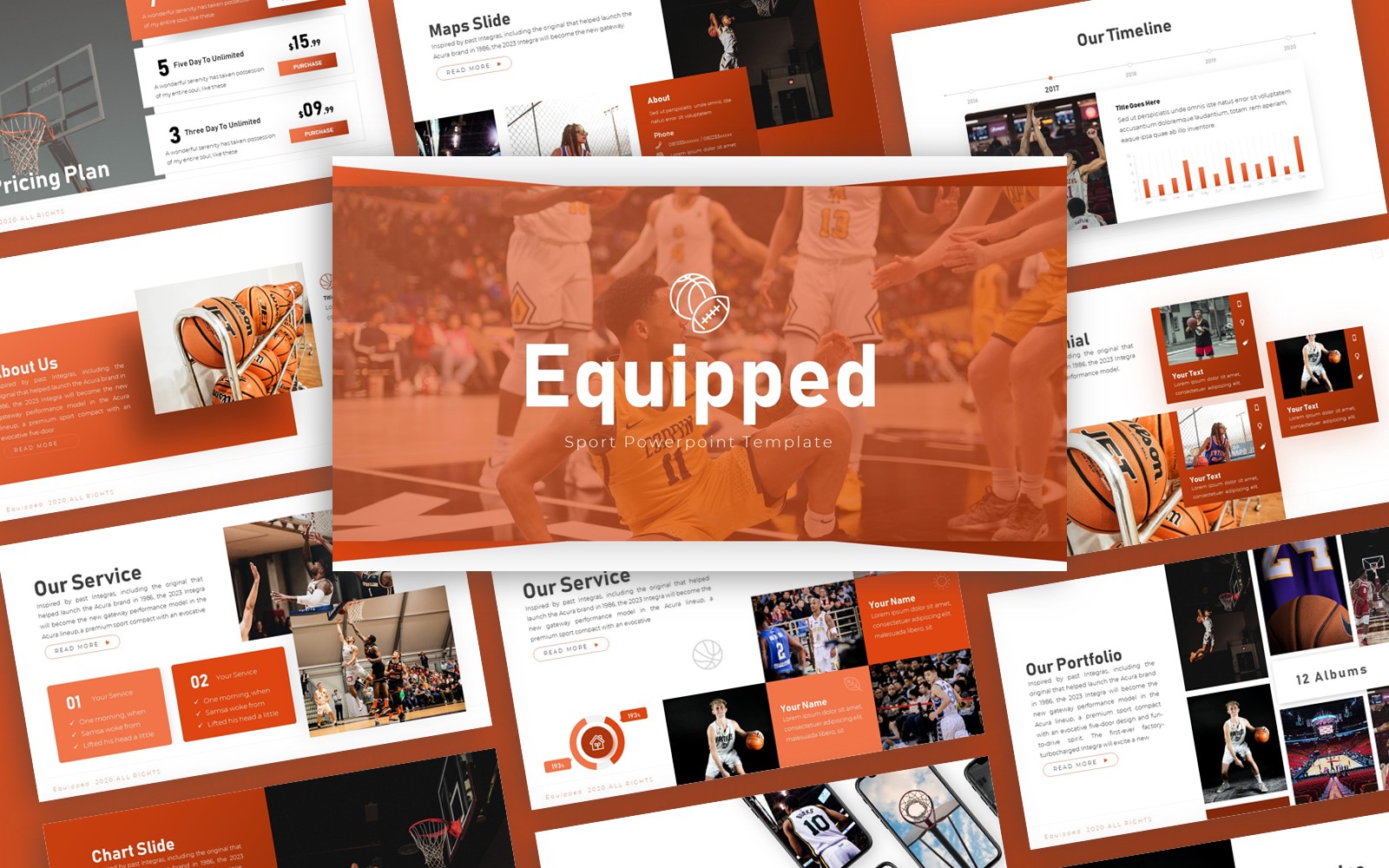 Equipped Sport Multipurpose PowerPoint Template