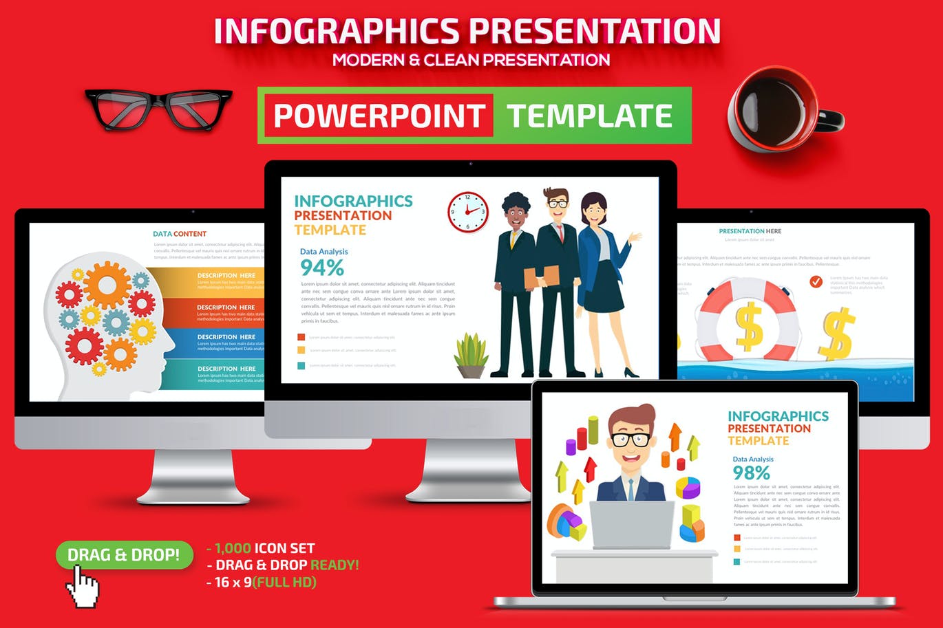 Business Team Infographic PowerPoint Presentation