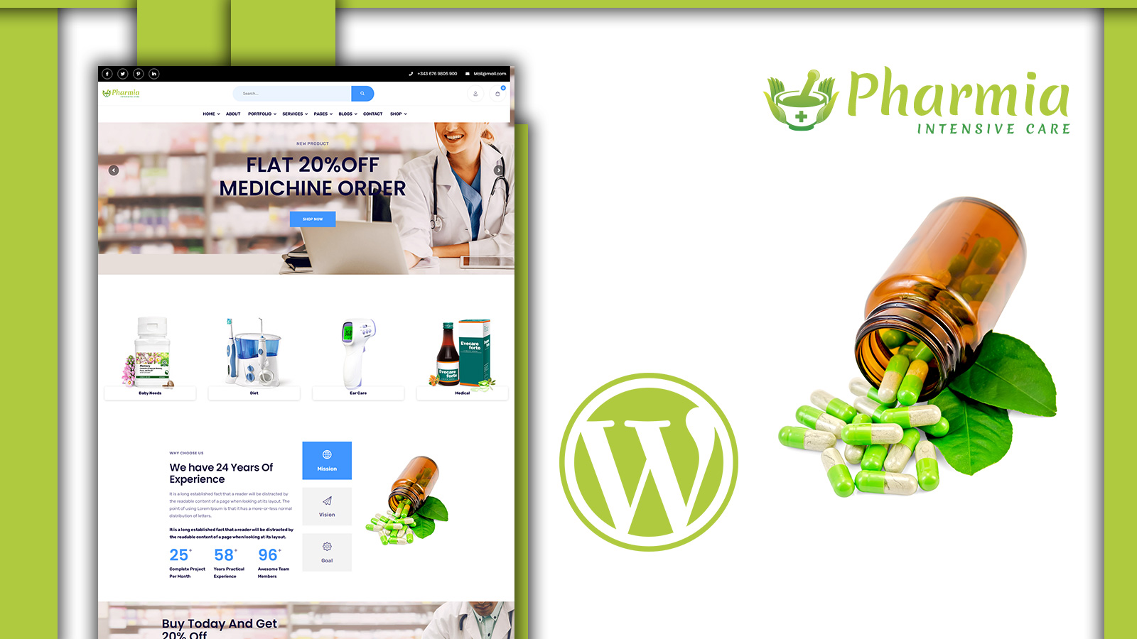 Pharmia - Pharmacy Store WordPress Theme
