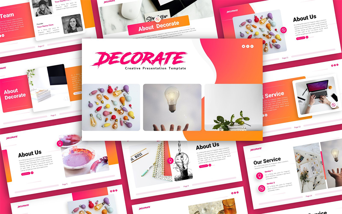 Decorate Creative Presentation Template