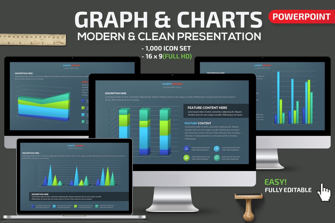 Graph & Charts Infographics Powerpoint Presentation