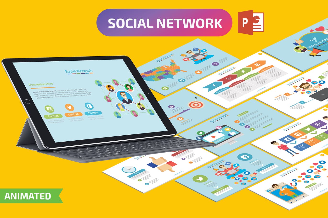 Social Network PowerPoint Presentation Template