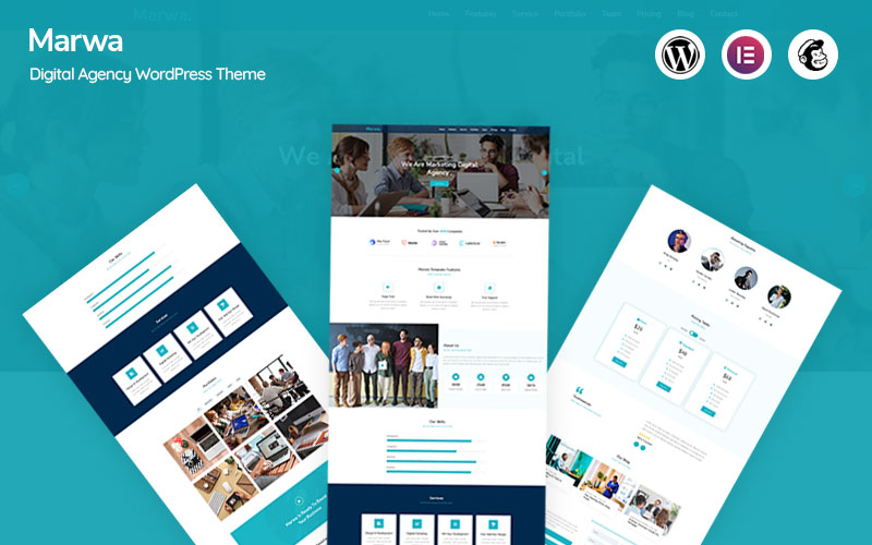 Marwa - Digital Agency WordPress Theme