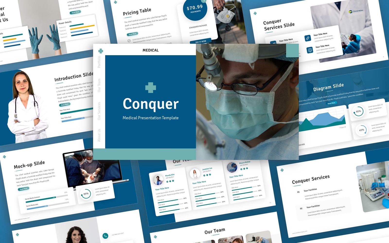 Conquer - Medical Multipurpose PowerPoint Template