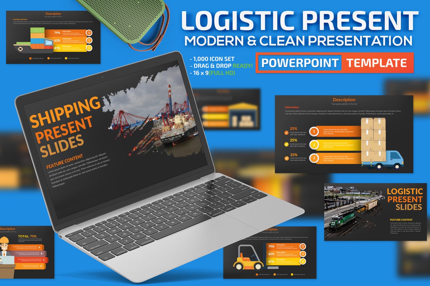Logistic and Shipping PowerPoint Template
