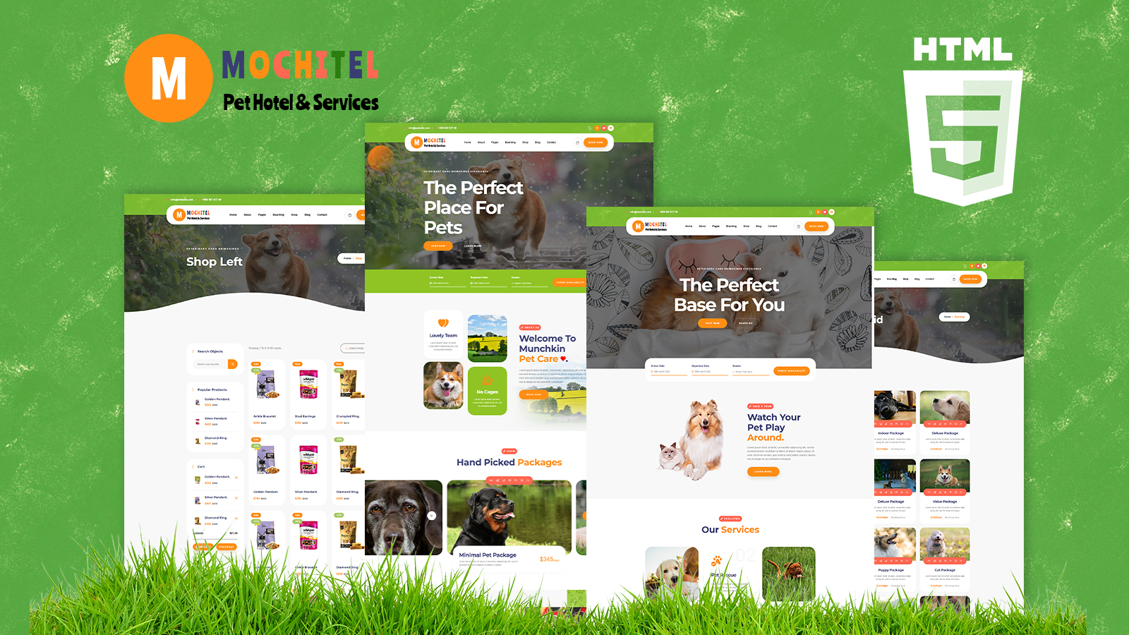 Mothitel Pet Care Shop And Services HTML5 Template