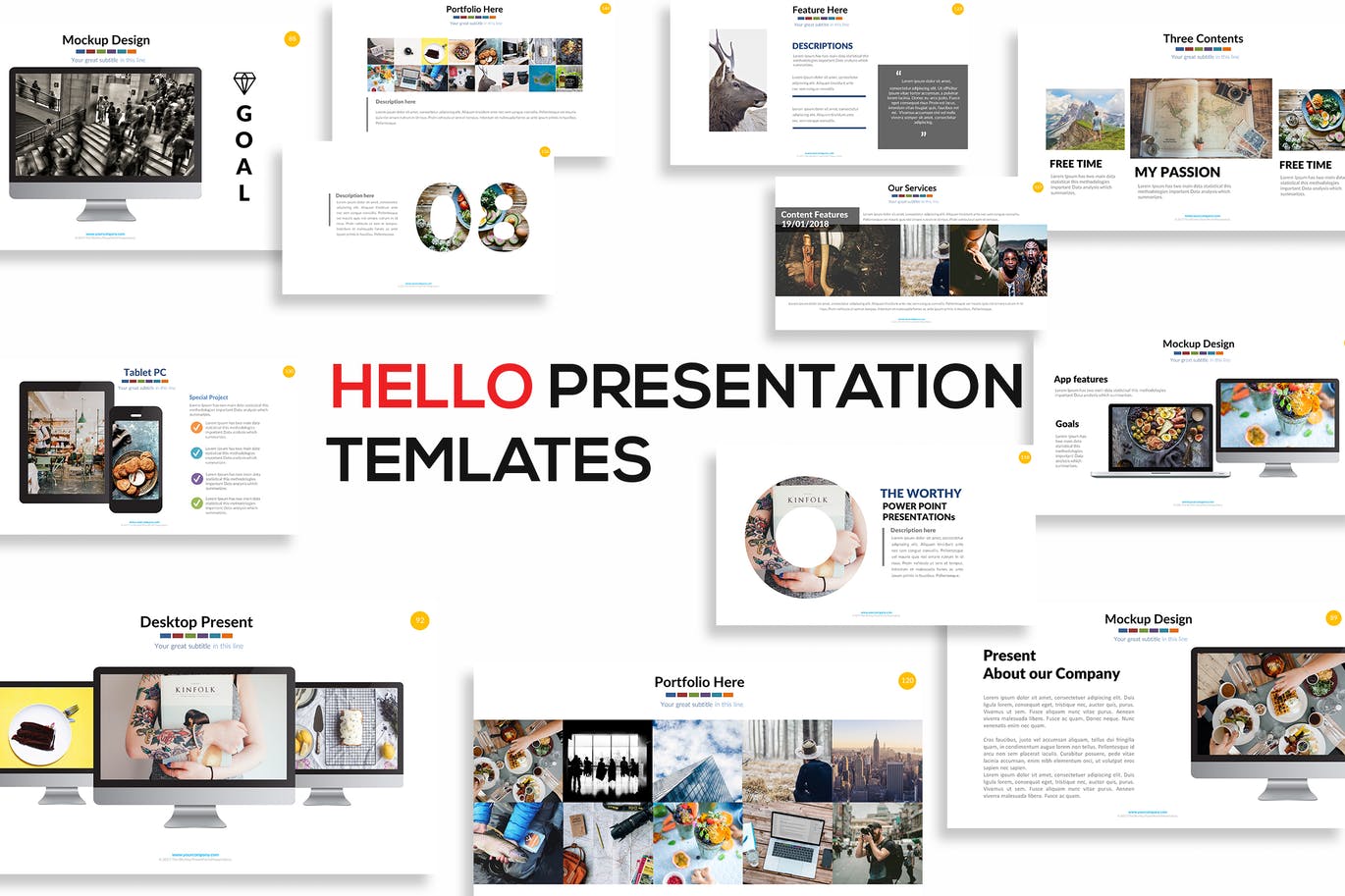 Hello Powerpoint Presentation Template