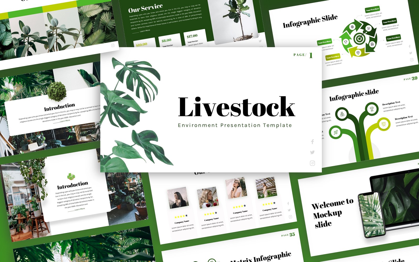 Livestock - Environment Multipurpose PowerPoint Template