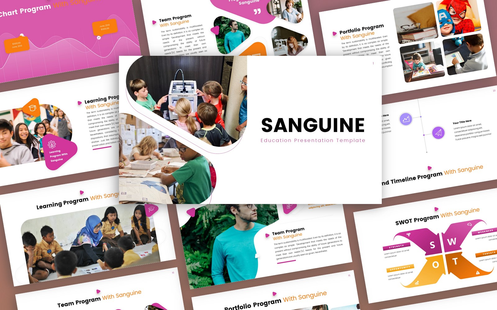 Sanguine - Education Multipurpose PowerPoint Template
