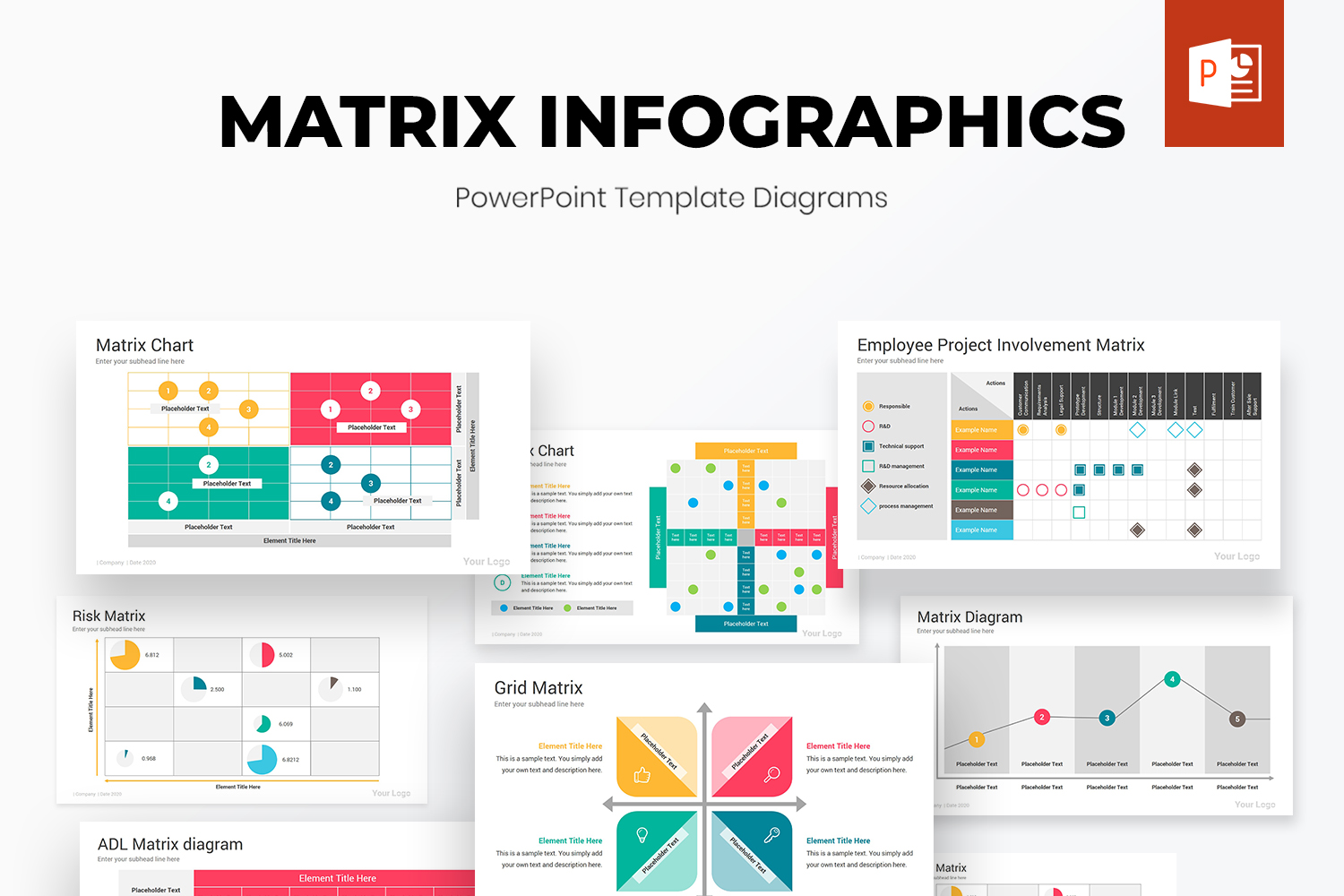 Matrix PowerPoint Diagrams Template