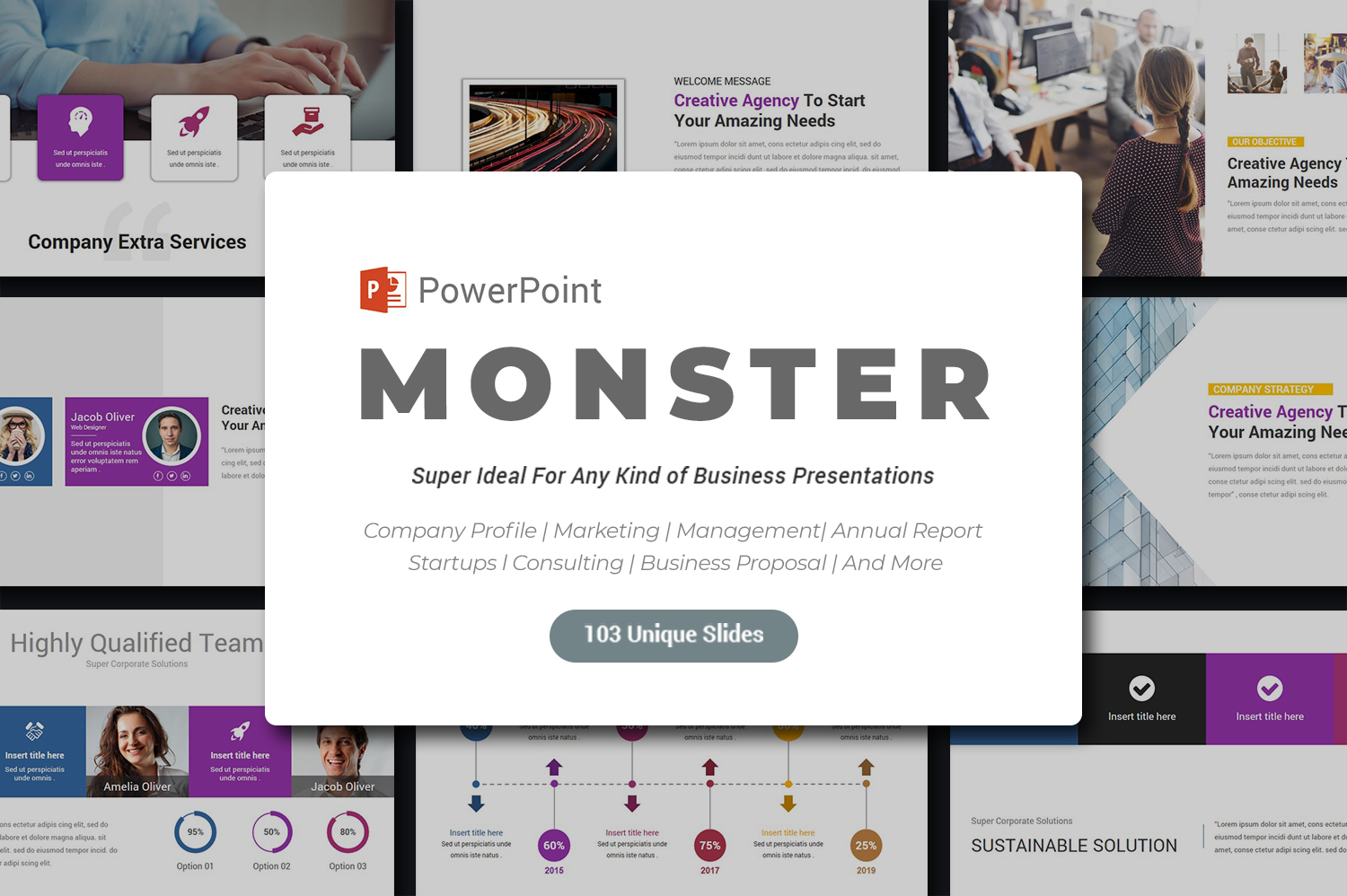 Monster PowerPoint Presentation Template