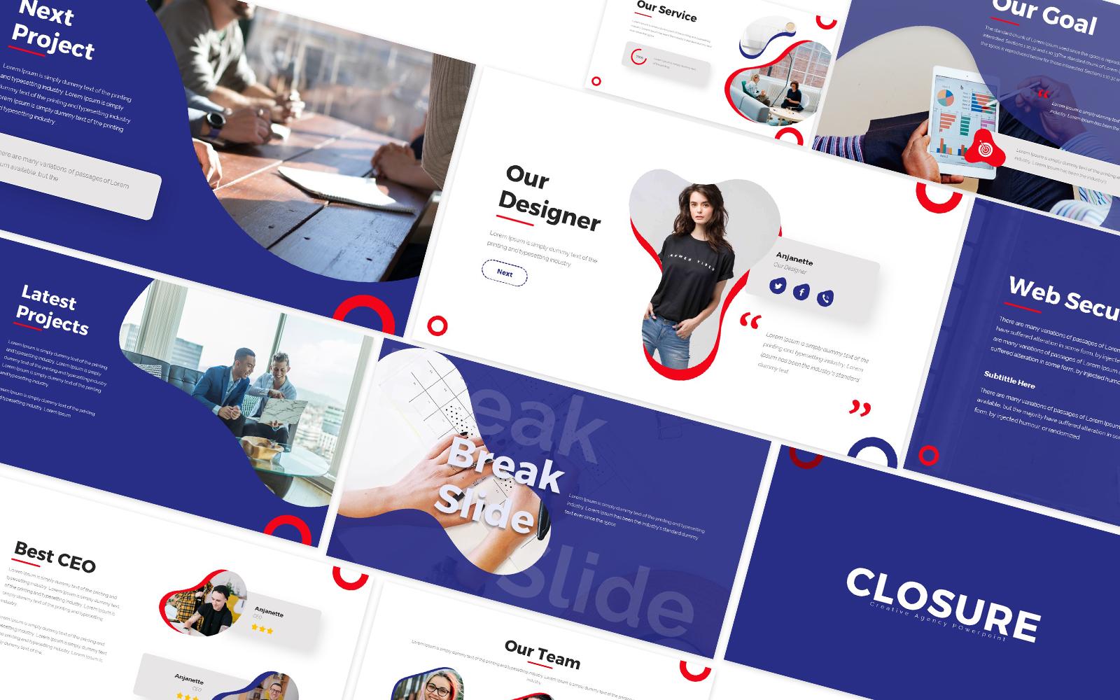 Closure Creative Agency Powerpoint Template