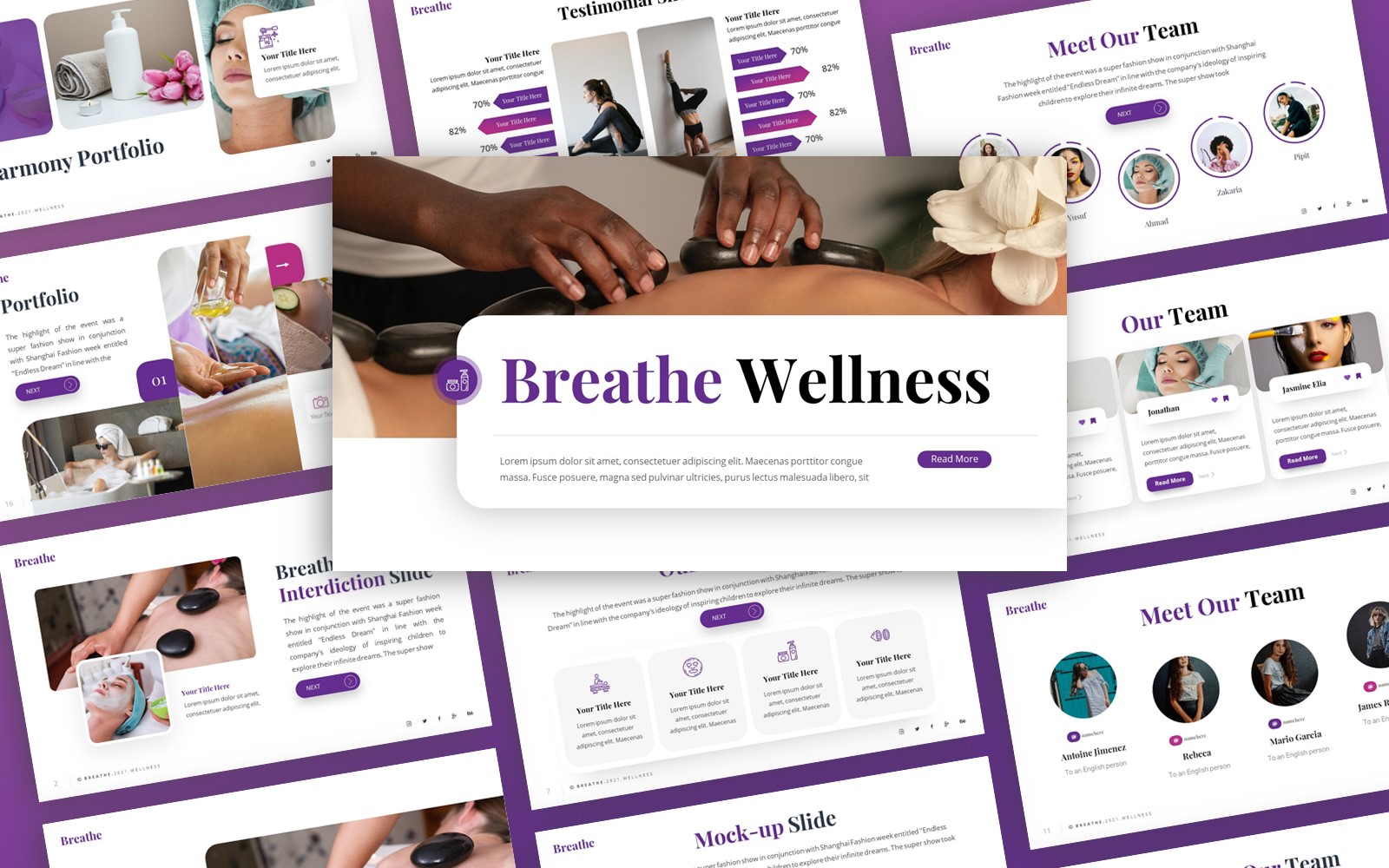 Breathe - Wellness Multipurpose PowerPoint Template