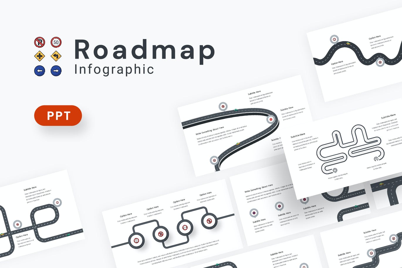Roadmap Navigation - PowerPoint Infographics Slide