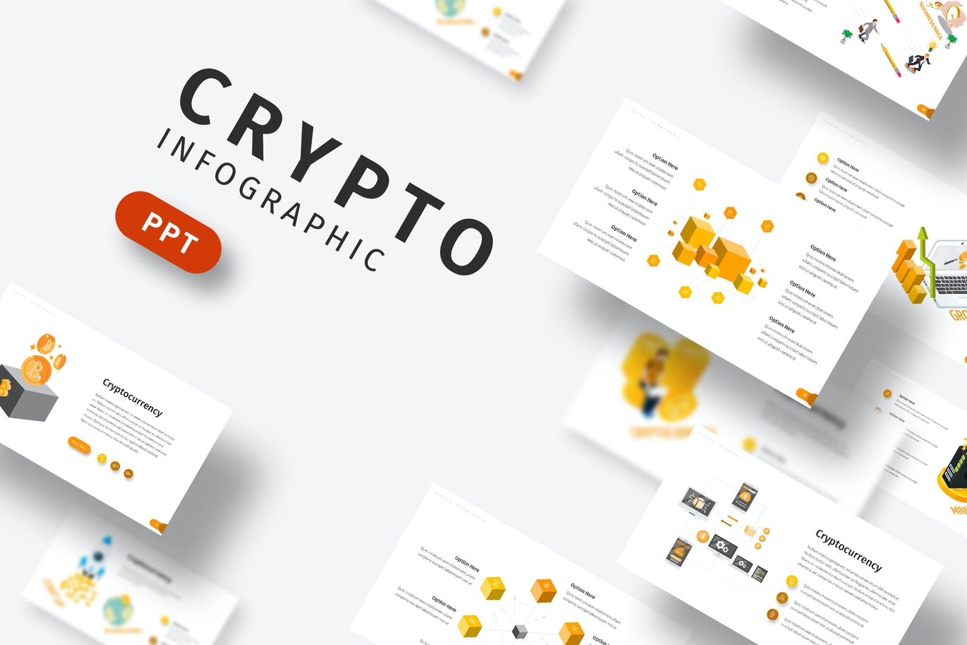 Crypto - PowerPoint Infographics Slide