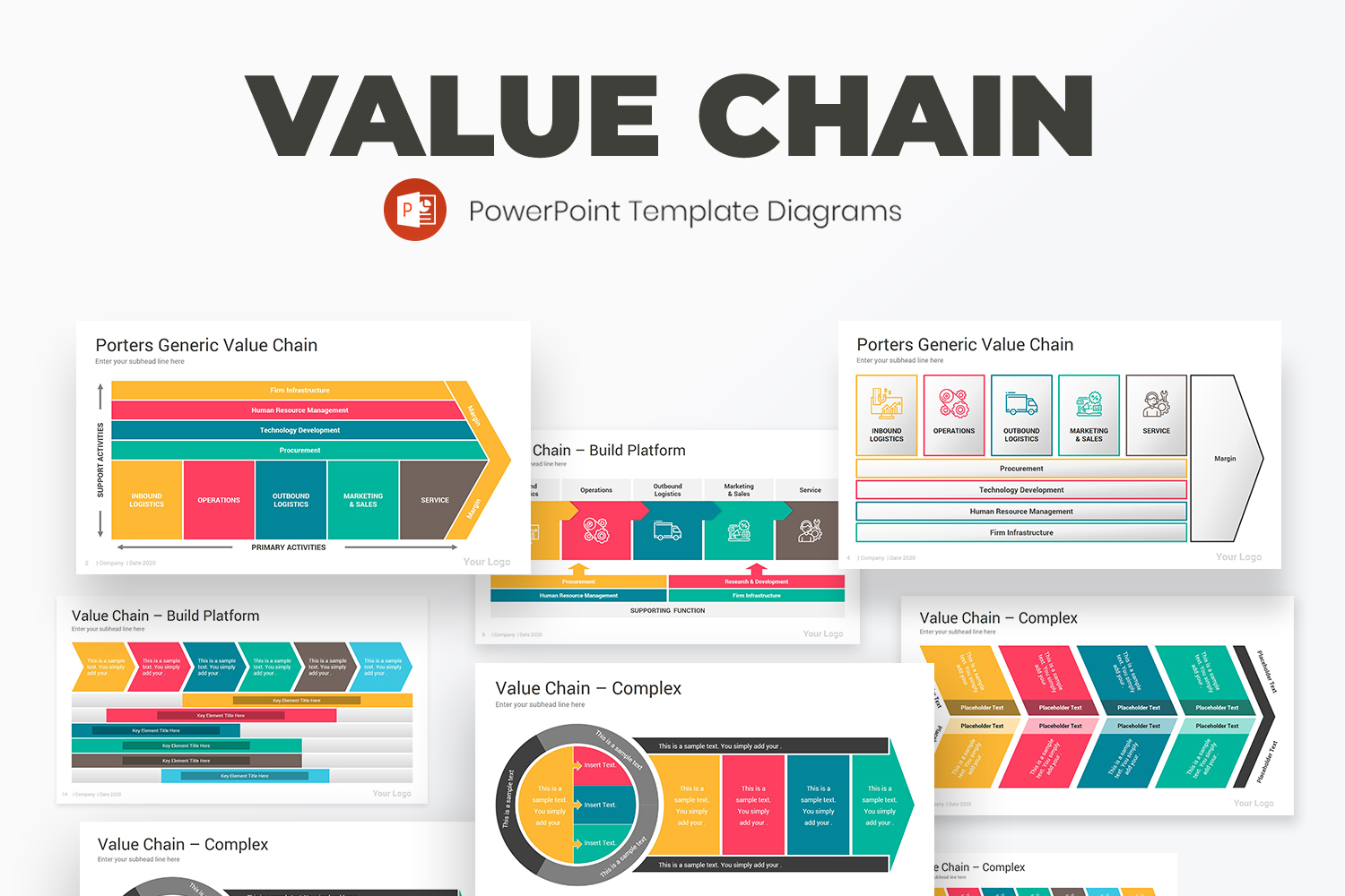 Value Chain PowerPoint Diagrams Template