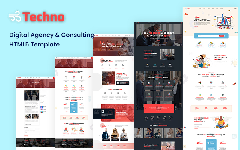 Digital Agency & Minimal Consulting HTML5 Template