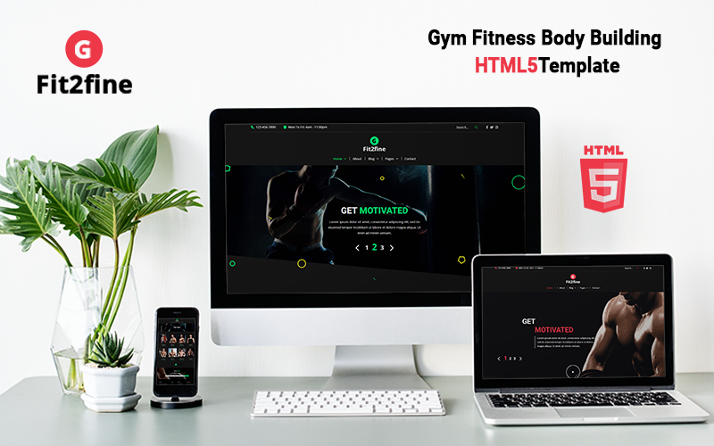 Fit2Fine - Gym Fitness Body Building HTML5 Template
