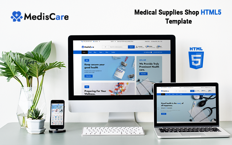 Mediscare - Medical Supplies Shop HTML Template