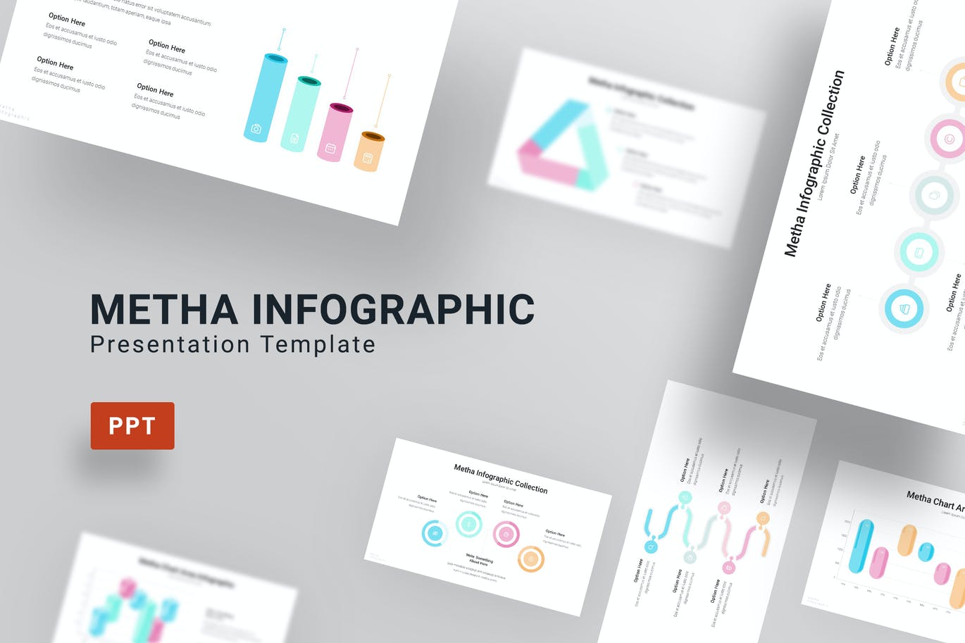Metha Data - PowerPoint Infographics Slide