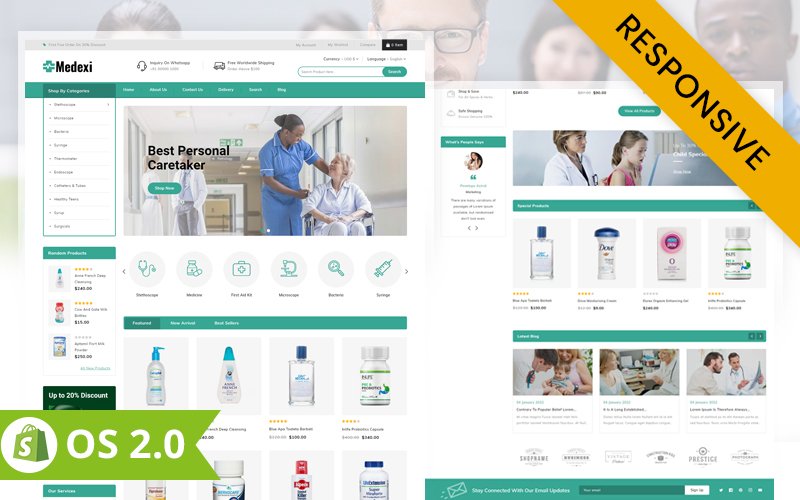 Medexi - Medical Store Shopify 2.0 Responsive Theme