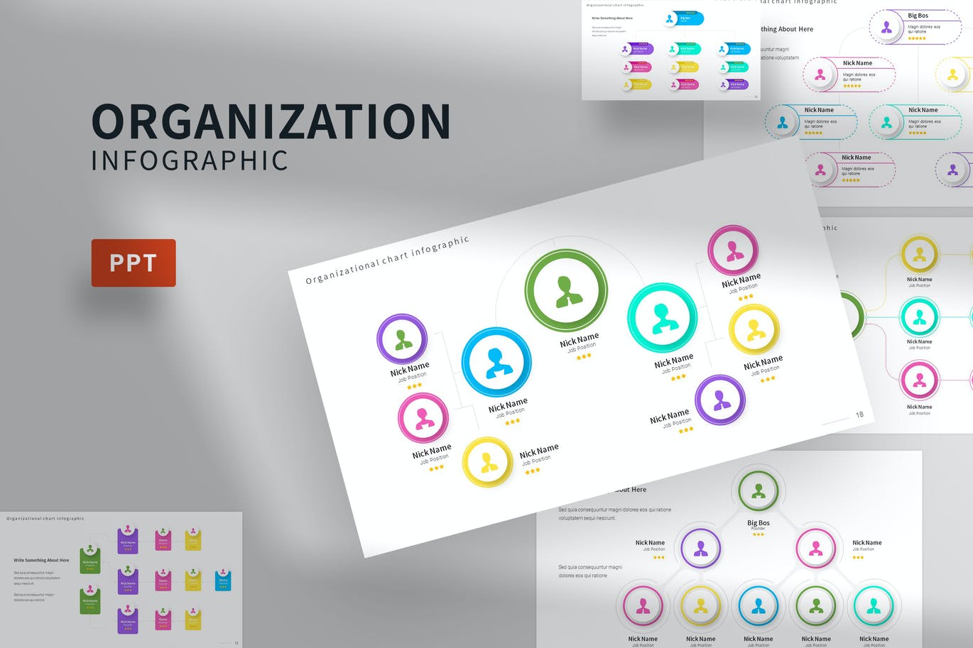 Organization - PowerPoint Infographics Slide