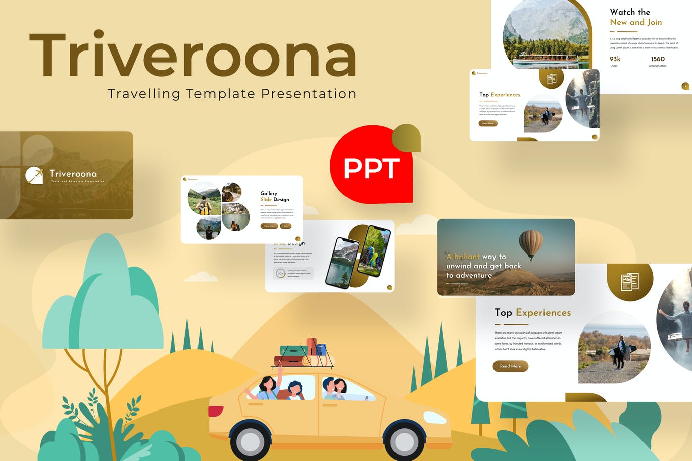 Triverona - PowerPoint Infographics Slide