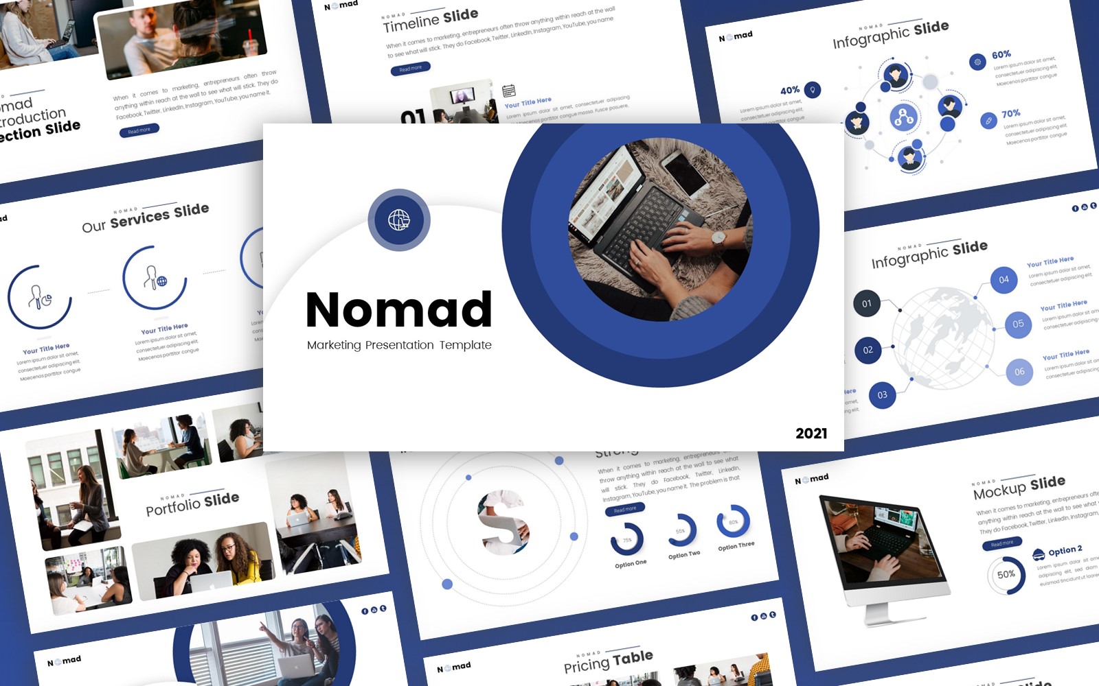 Nomad - Marketing Multipurpose PowerPoint Template