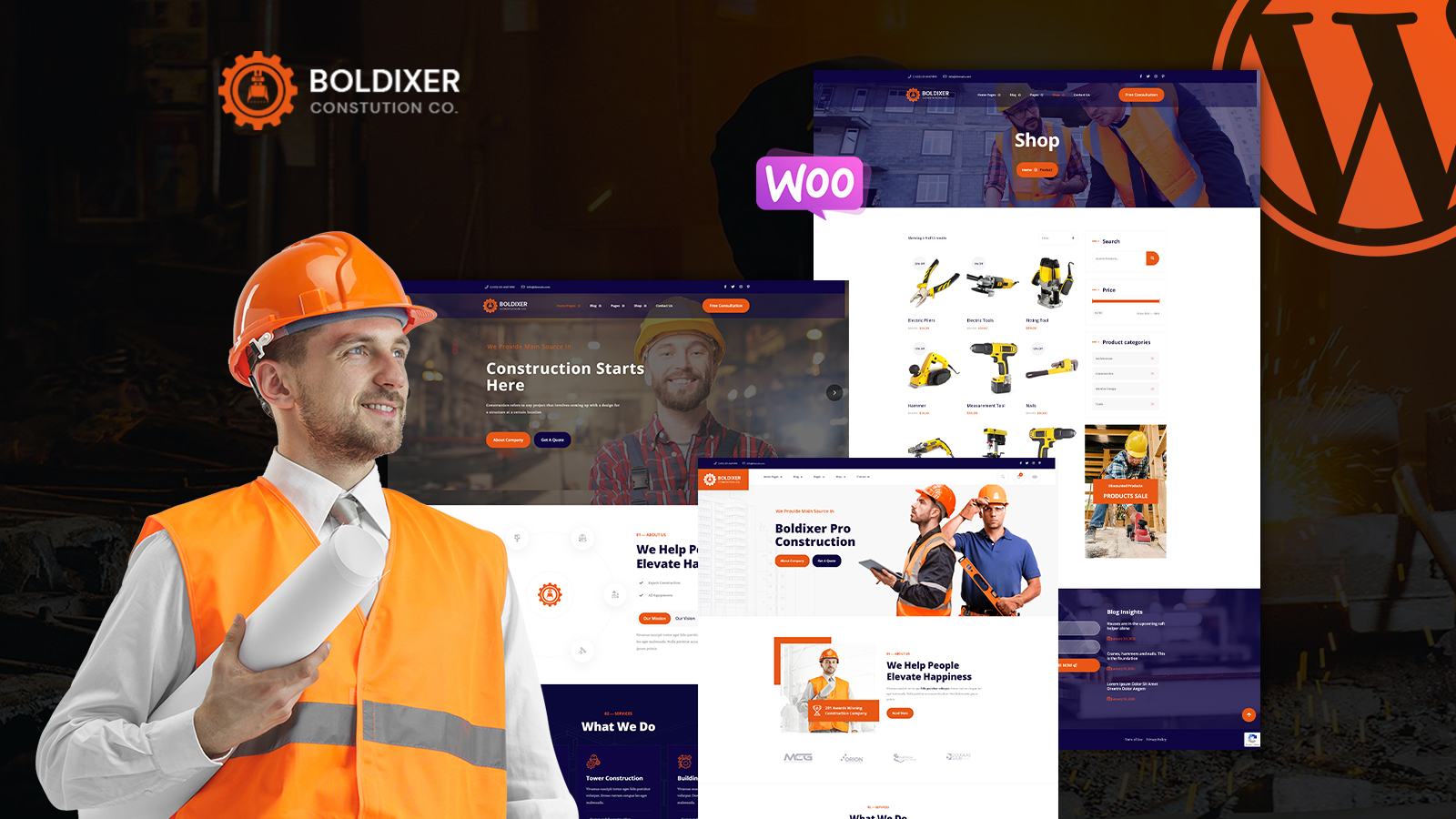 Boldixer Construction Multipurpose WordPress Theme