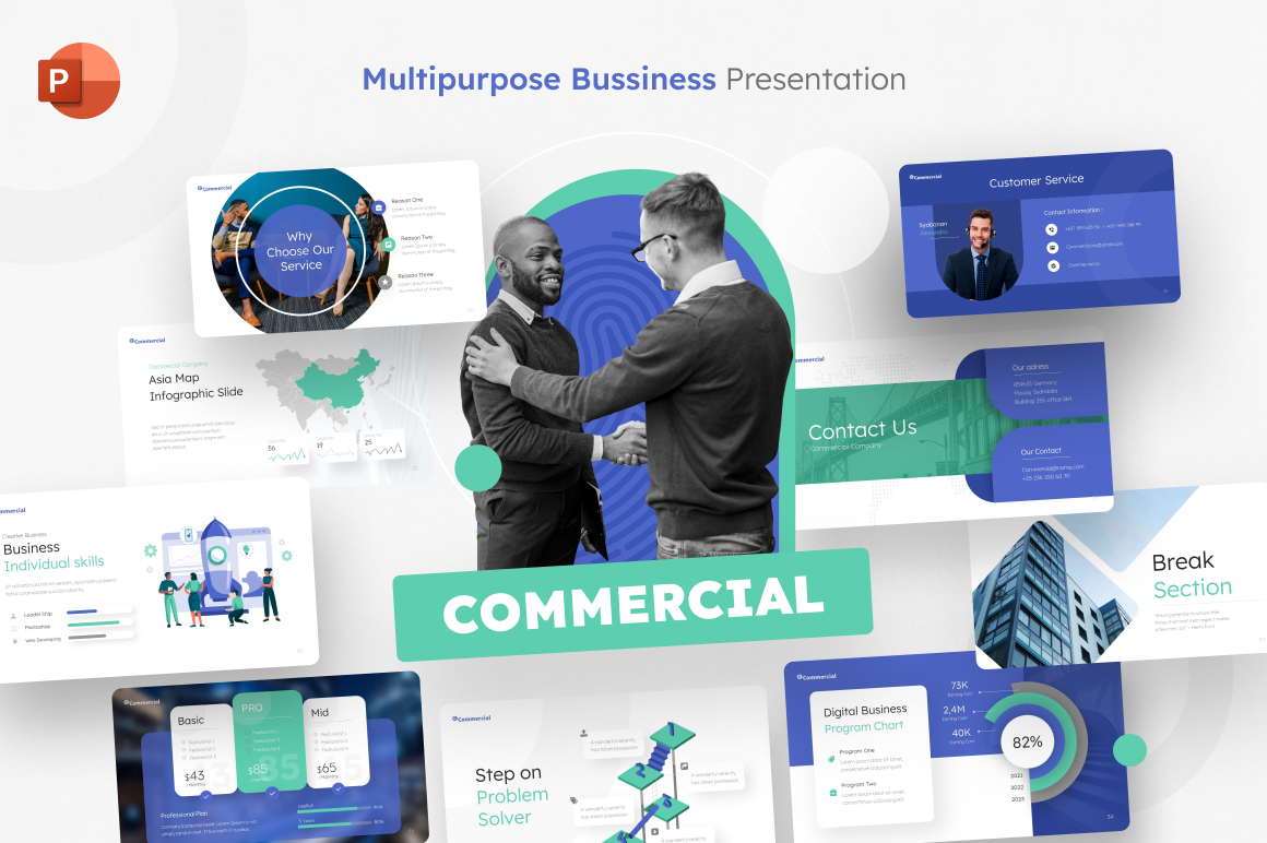 Commercial Multipurpose Professional PowerPoint Template