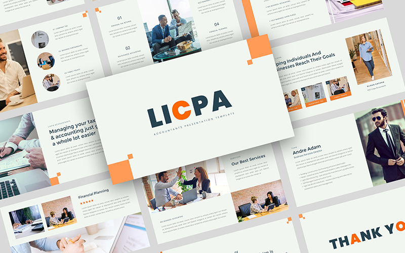 Licpa - Accountants Presentation PowerPoint Template