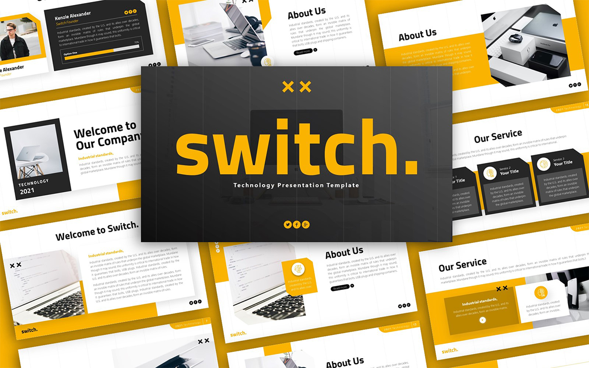 Switch Technology Multipurpose PowerPoint Presentation Template