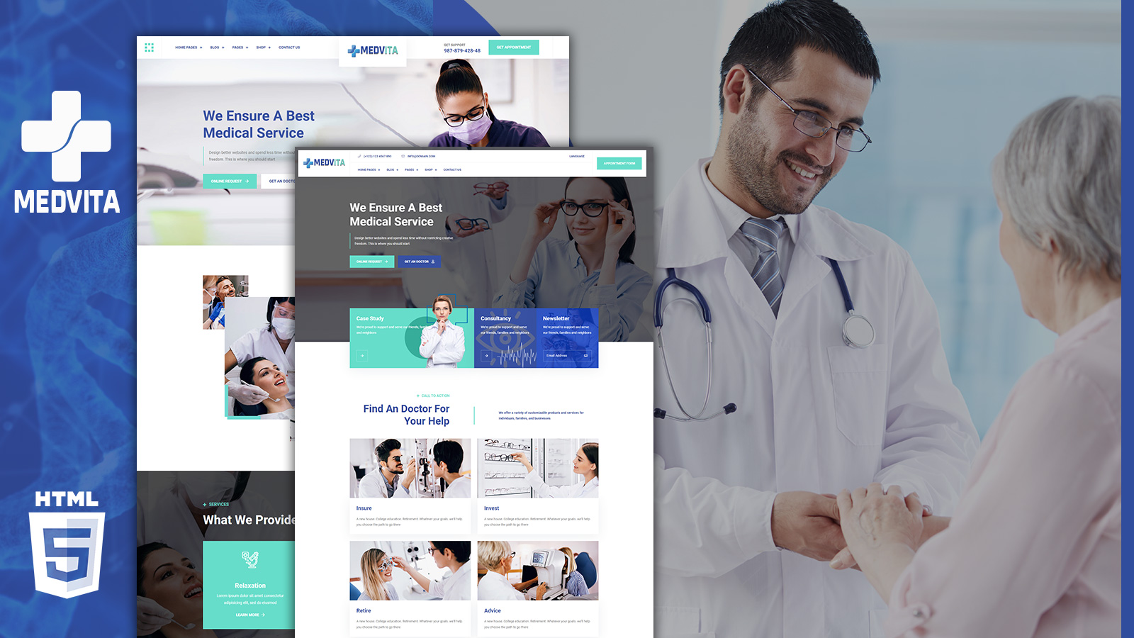 Medvita Multipurpose Medical Clinic HTML5 Template