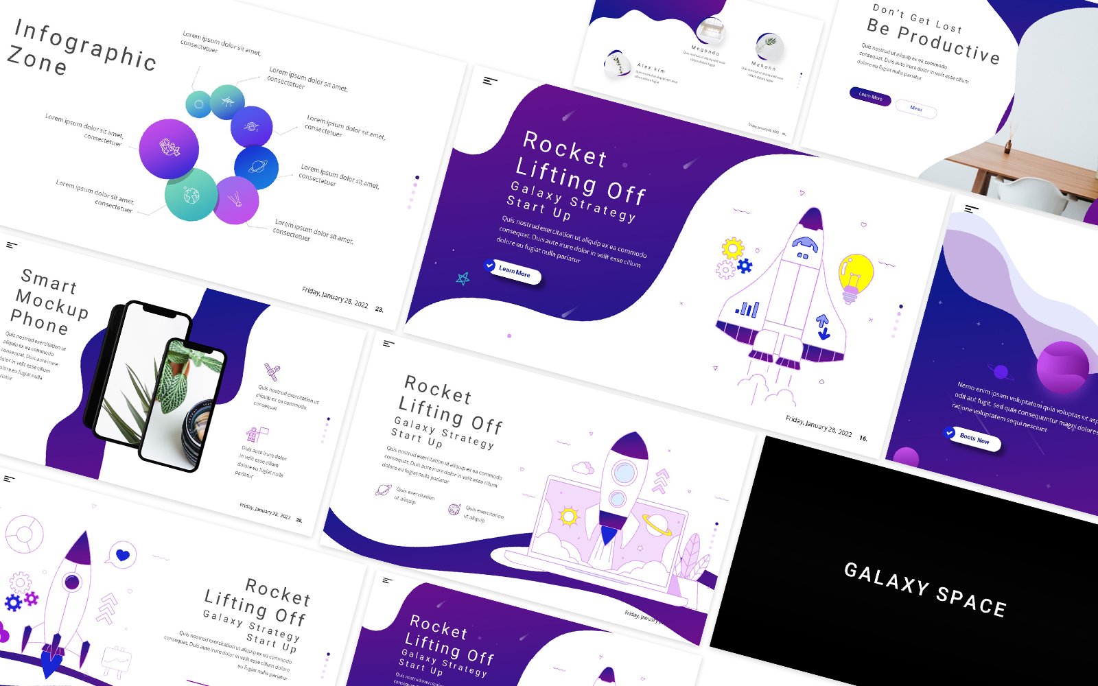 Galaxy Space Powerpoint Template