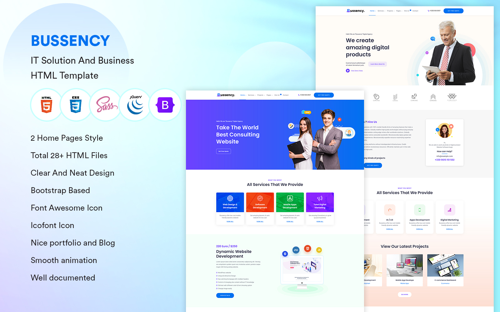 Bussency - IT Solution And Business HTML5 Template