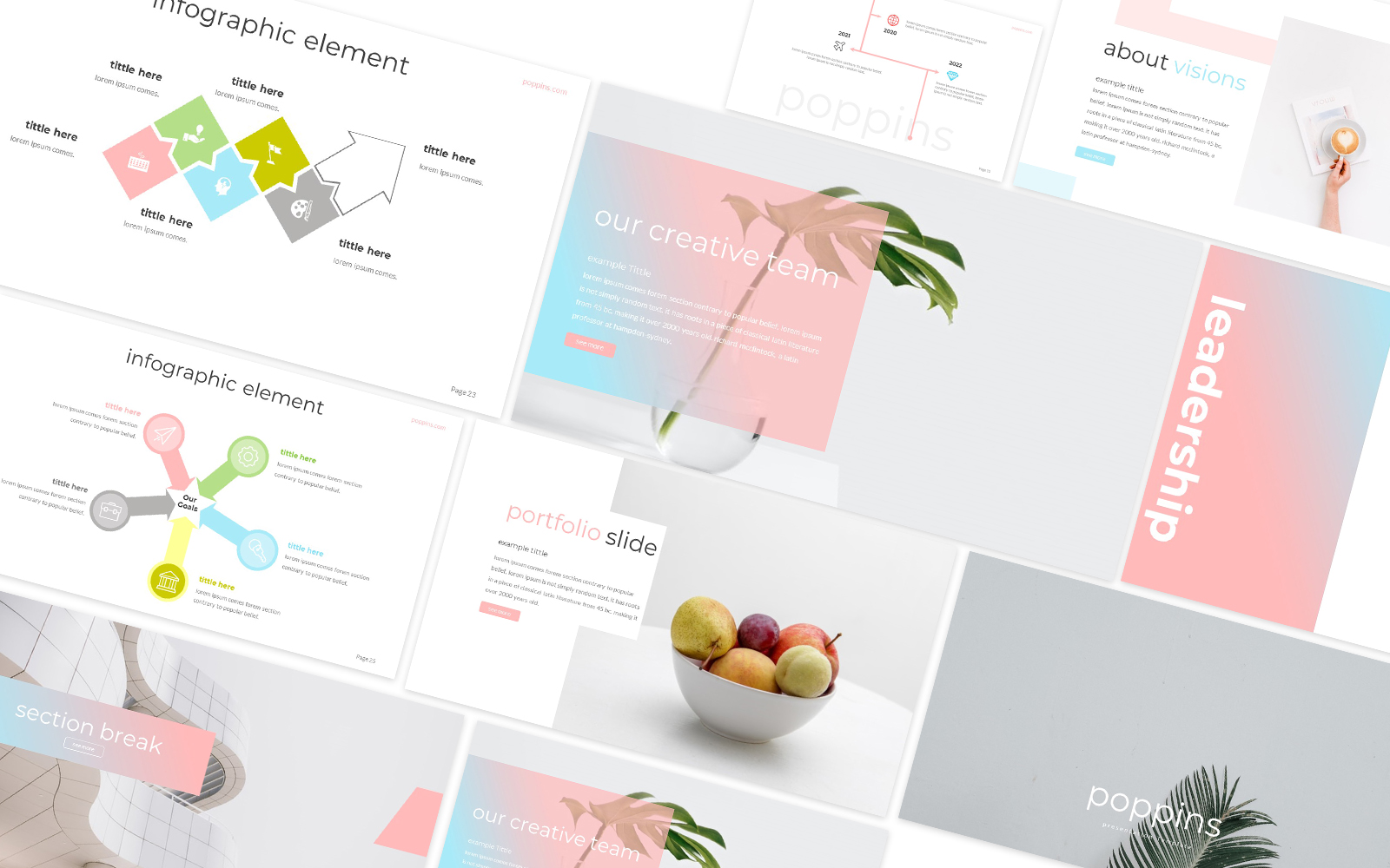 Poppins Creative Powerpoint Template