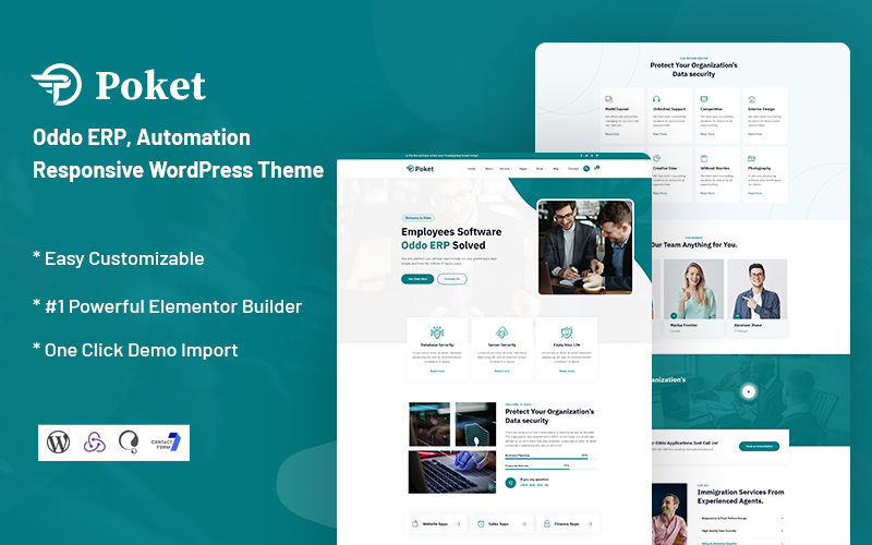 Poket -  Oddo ERP, Automation Responsive WordPress Theme