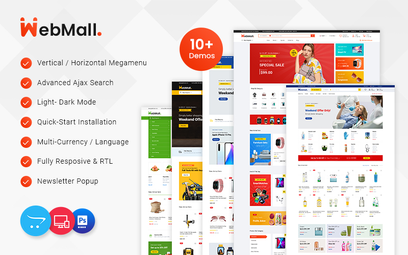 Webmall - Mega Shop Multipurpose Responsive OpenCart Theme