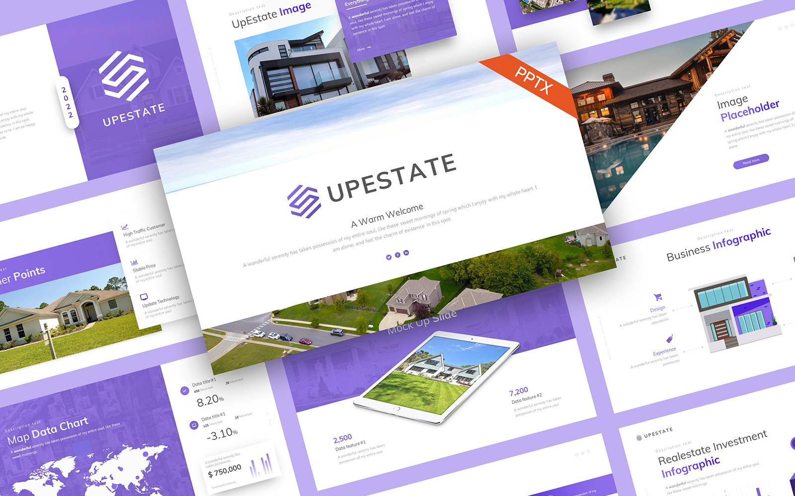 UpEstate Real Estate PowerPoint Template