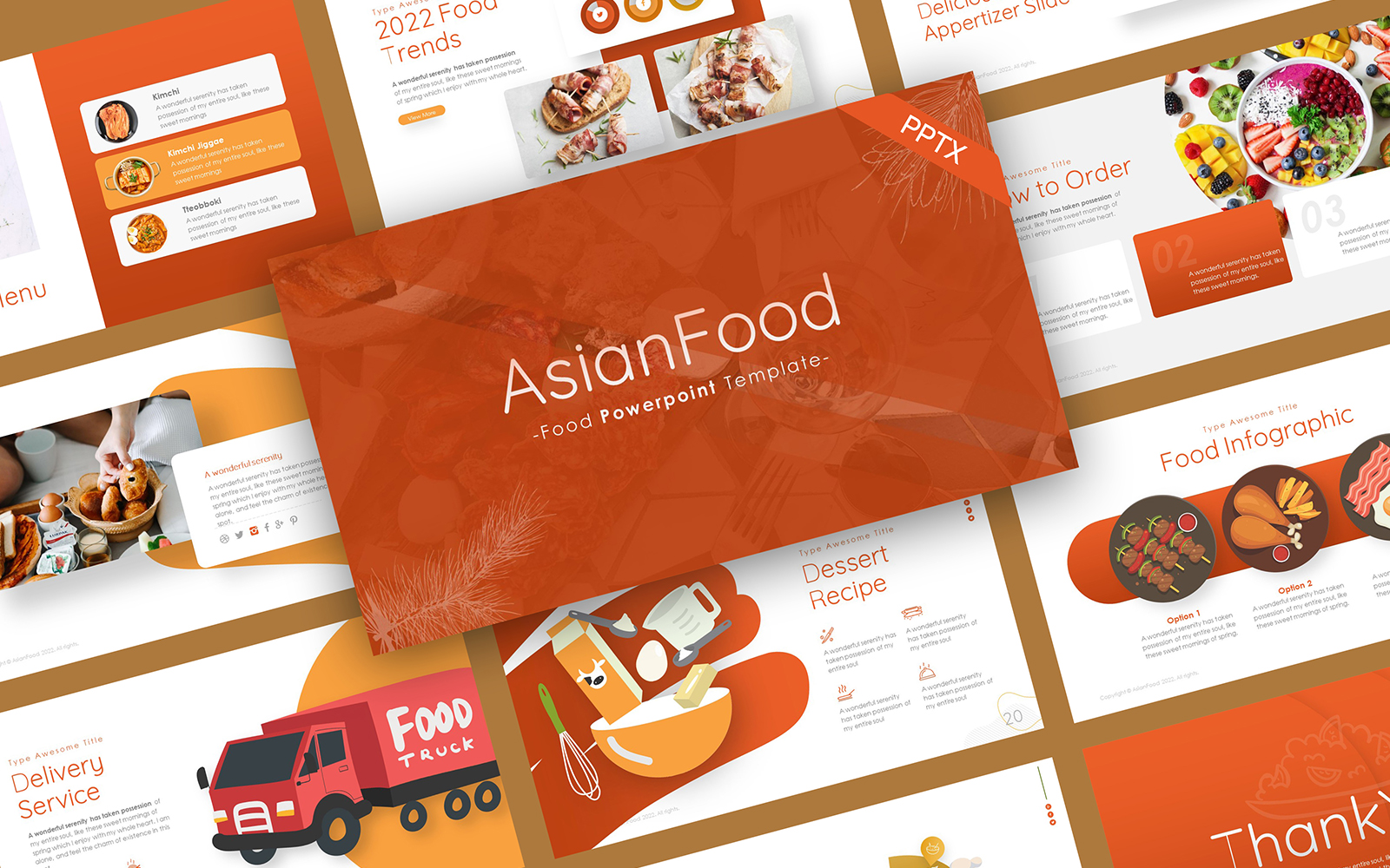 Asian Food Culinary PowerPoint Template