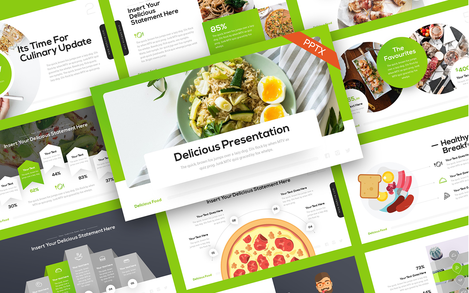 Delicious Food Culinary PowerPoint Template