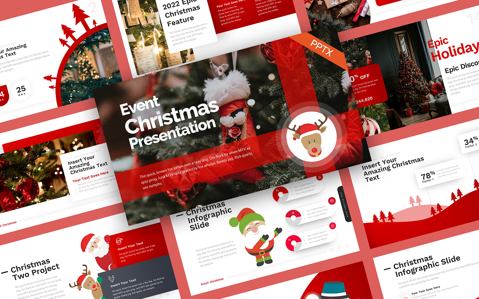 Event Christmas PowerPoint Template