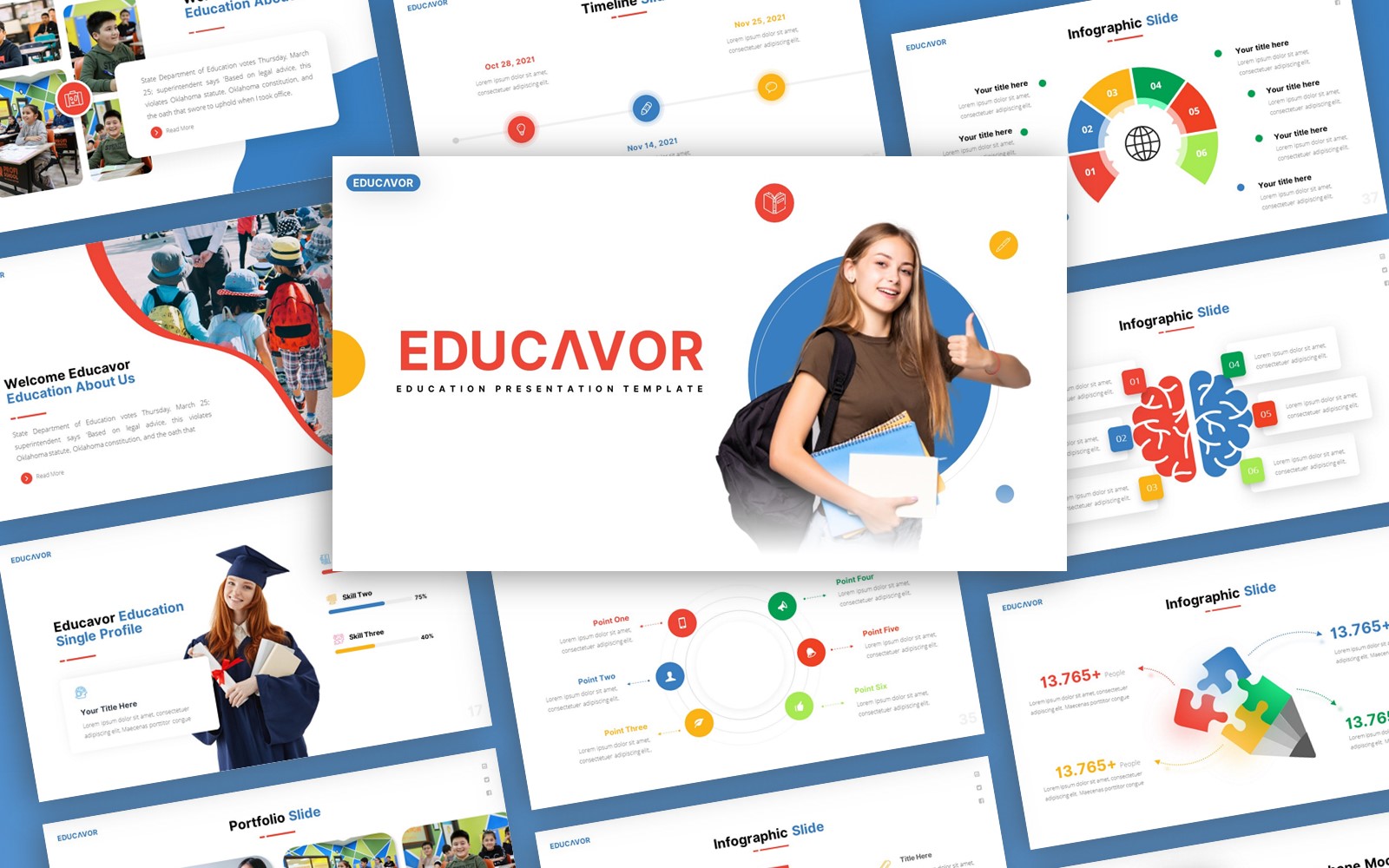 Educavor - Education Multipurpose PowerPoint Template