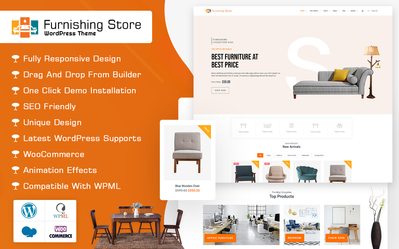 Furnishing WooCommerce Store