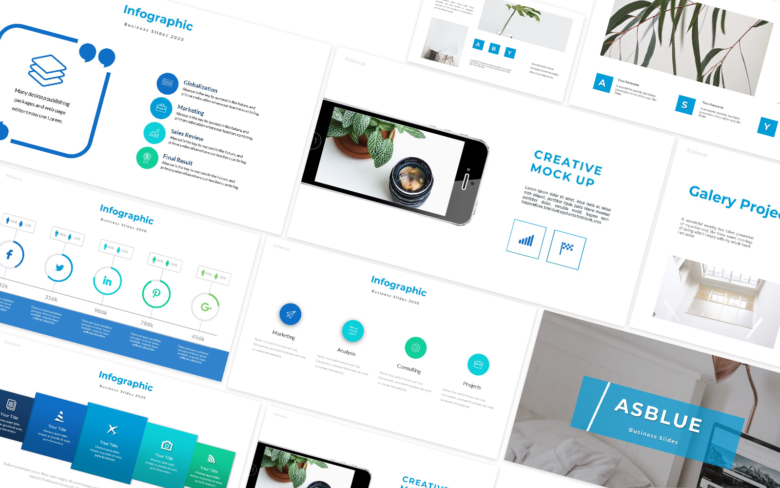 Asblue Business Powerpoint Template